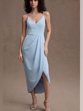 bhldn holly halter stretch satin midi dress BHLDN Holly Halter Stretch Satin Midi Dress